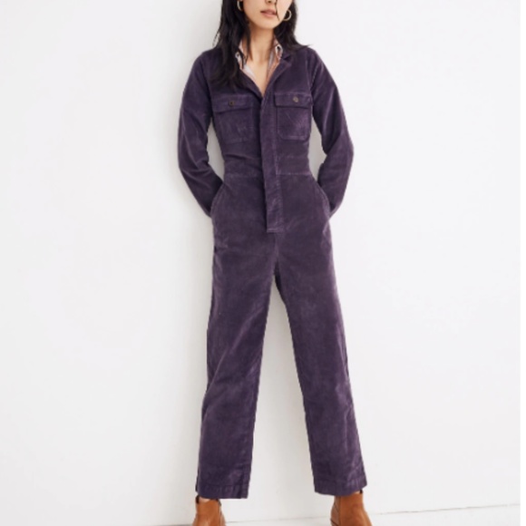 Madewell Other - NEW MADEWELL Velveteen Slim Coveralls Jumpsuit 6!